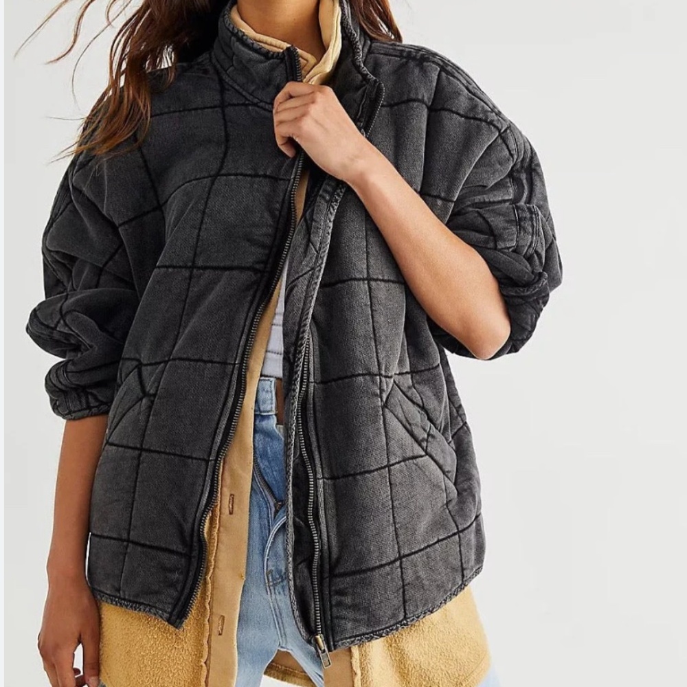 Dolman Quilted Knit Jacket - Free People